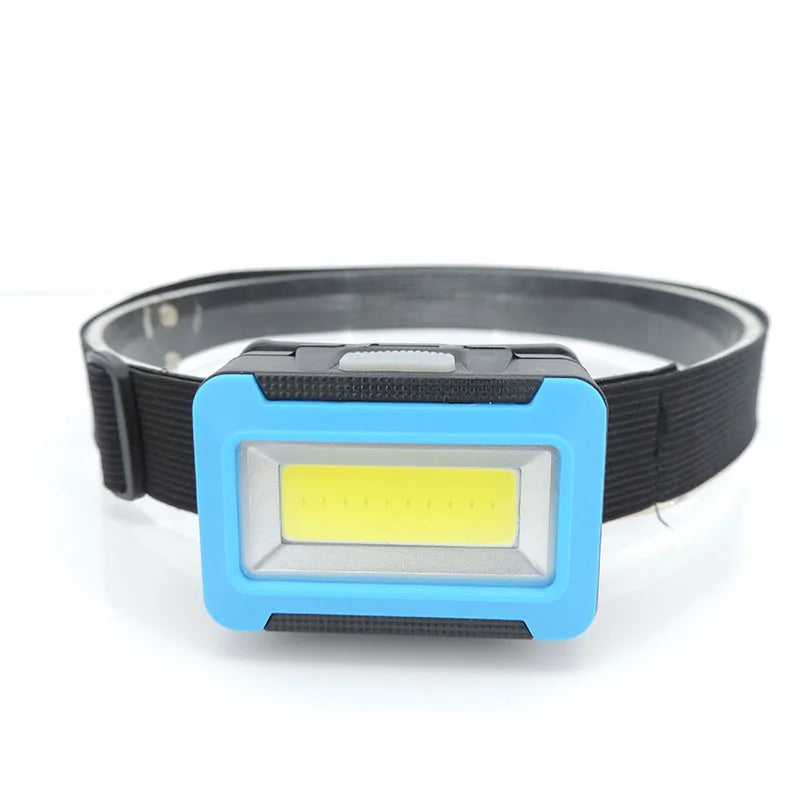 Mini Headlamp Portable COB LED Headlight head torch 3 Modes AAA Outdoor night small Head Lamp for Camping Hiking Fishing Cycling