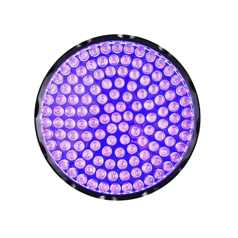 SV128 LED UV Flashlight Ultraviolet Torch 128 LED 395nm Light Bead Dry Pets Urine Stain Detection Black Aluminum Alloy Flashlamp