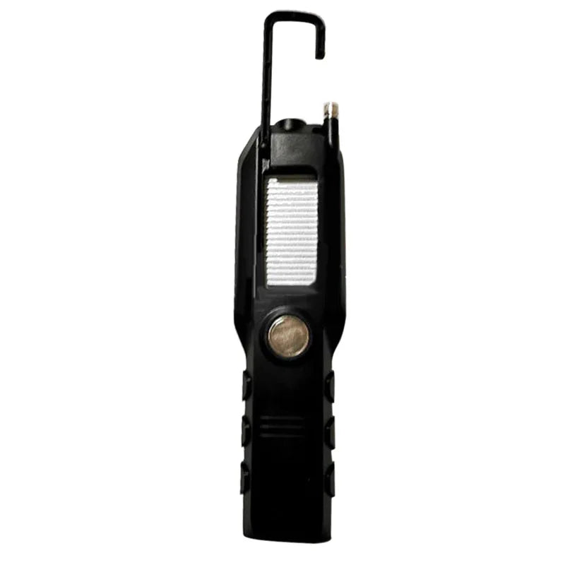 USB Rechargeable LED Flashlight Work Light Lamp LEDs Torch Stand Swivel Hook for Camping Workshop Car Repair Use of Power Bank