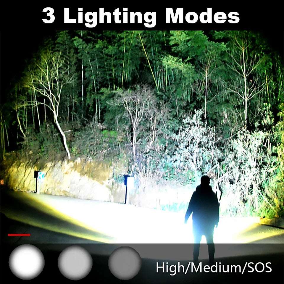 XHP70 LED Flashlight Tactical Torch USB Rechargeable Linterna Waterproof Lamp Ultra Bright Lantern Camping 1475