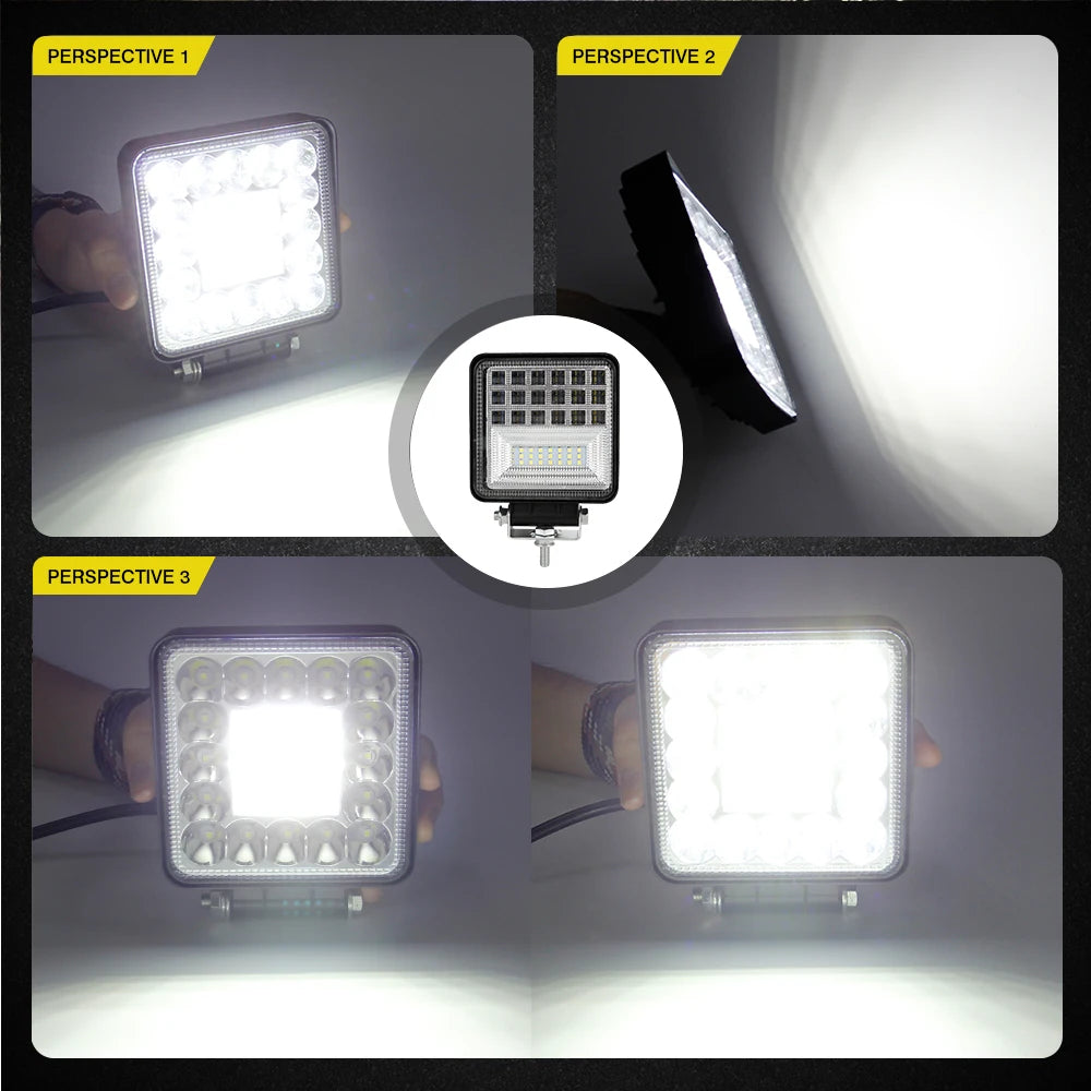 123W LED Work Light Bar Spotlight Driving Fog Lamp For Jeep Truck Boat Car Tractor SUV ATV Barra 4X4 LED Headlight