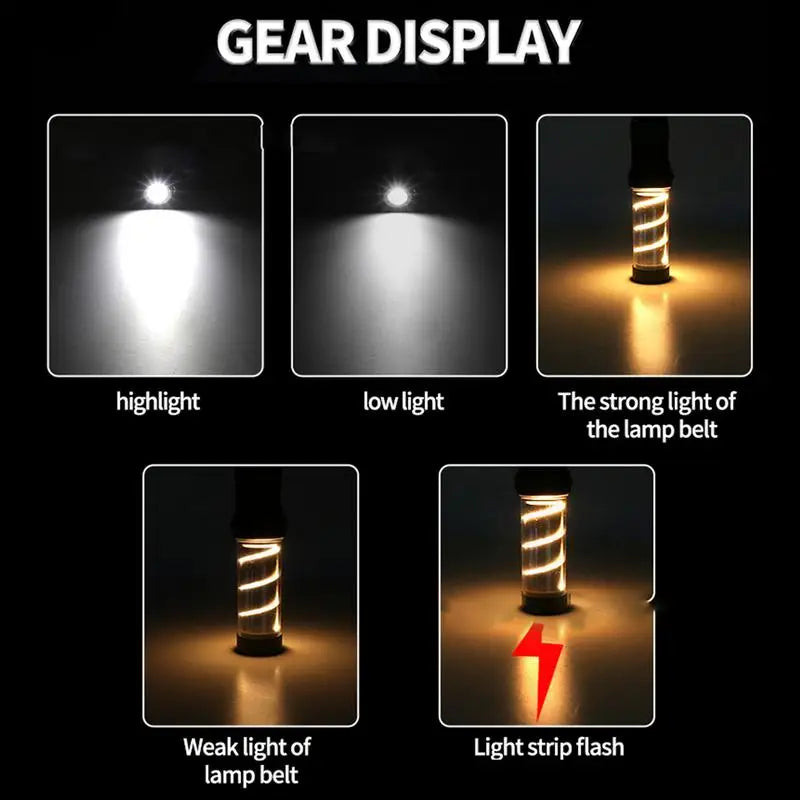 Portable Outdoor Light Ultra-portable Rechargeable Camping Lantern Flashlight High Lumens Waterproof Mosquitoes Lamp