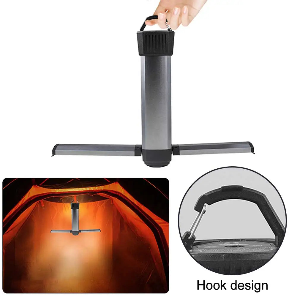Folding Camping Light Telescopic and Collapsible Night Light COB Mobile Lighting 6000-3000 mAh Magnetic Road Light Flash Light