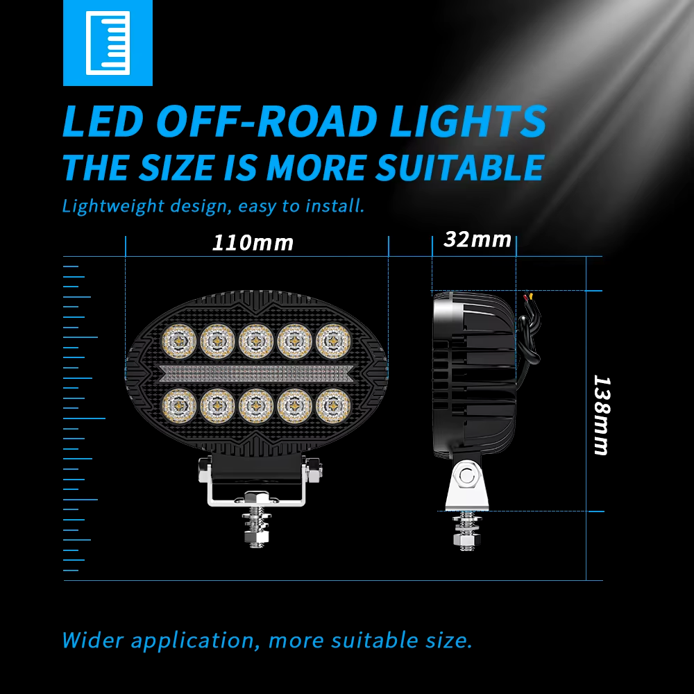 5.5inch Round Driving DRL Spotlights Auxiliary Light WorkLight Led 9-30V Led Work Light