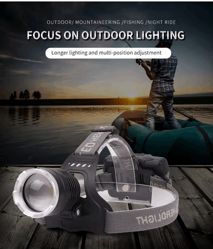 1000 Lumens XHP50 LED Headlamp Fishing Camping Headlight High Power Lantern Head Lamp Zoomable USB Torches Flashlight 18650