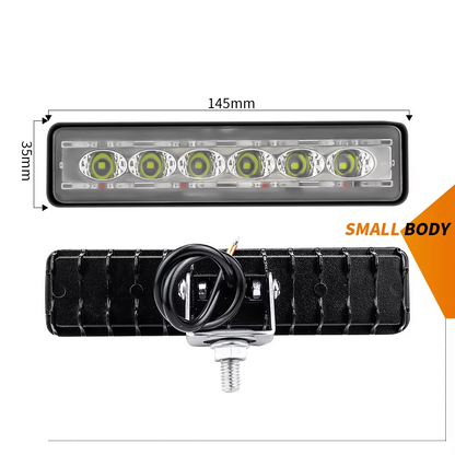 12V 24V Waterproof High Power Slim LED DRL Daylight Driving Red And Blue Warning Flashing Daytime Running Light Lamp