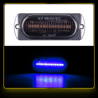 12V-24V 15 LED Side Marker Warning Light Grille Light Bar Clearance Beacon Lamp Traffic Light Truck Trailer Lorry 4 colors