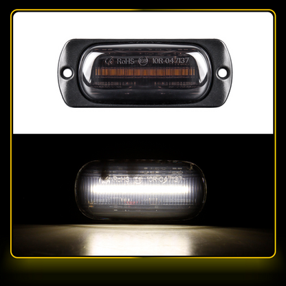 12V-24V 12 LED Side Marker Warning Light Grille Light Bar Clearance Beacon Lamp Traffic Light Truck Trailer Lorry 4 colors