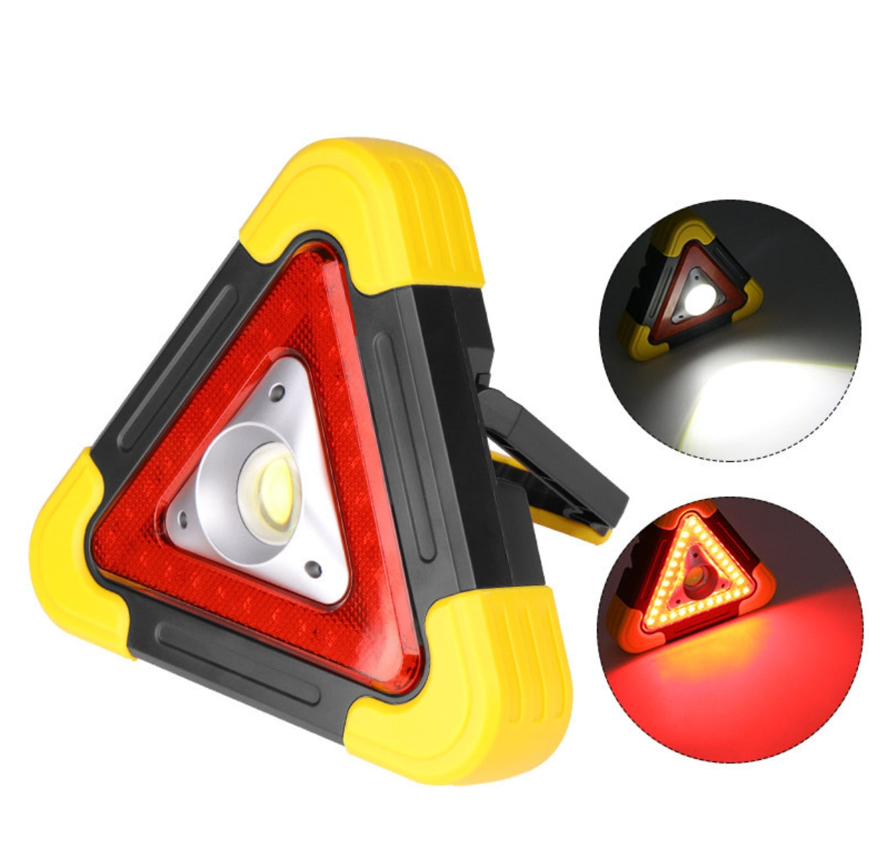 Waterproof Car Triangle Warning Light Led Emergency Light 3 In 1 Bright Warning Triangle Camping Light Car Accessories Portable