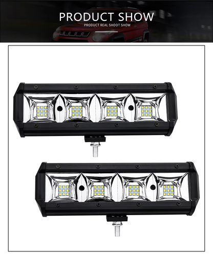 LED Light Bar 9Inch 108W Driving Fog Off Road Lights Waterproof Flood Beam LED Cubes Lights for Pickup Truck ATV UTV SUV