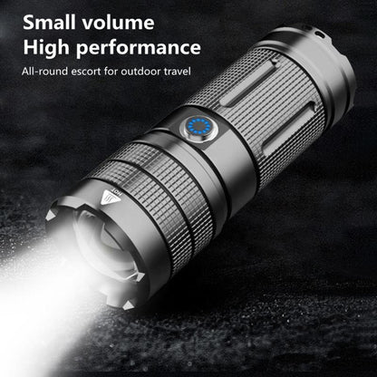 Strong Long-range Outdoor Rechargeable High-power Battery-charged Portable Light Zoom White Laser Super Bright Flashlight HS X3