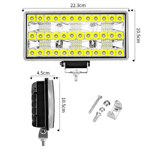 Barra de luz LED de 9 pulgadas y 66 W, foco de luz de trabajo todoterreno, barra de luz LED 4x4 para camión, SUV, 4x4, barco, ATV, Jeep, tractor, faros delanteros de 12 V y 24 V