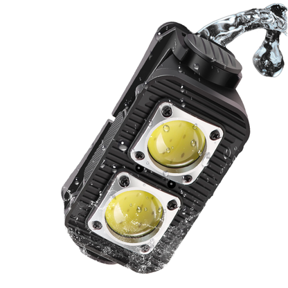 New 18650 400lms LED Headlamp with Built-in 2*Cob for Outdoor Camping Mountaineering Fishing and Emergency Use K372