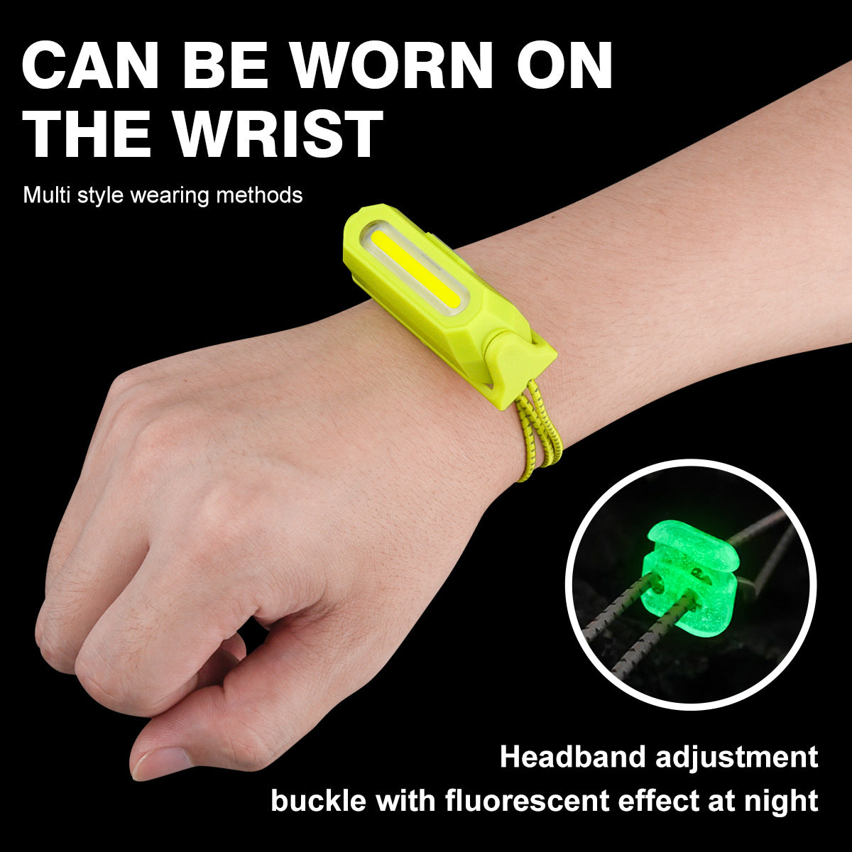 Kids Multifunctional Portable Headlamp 12 COB LED Flood Beam 360 Rotating Light USB-C Rechargeable for Camping & Fishing DH08C