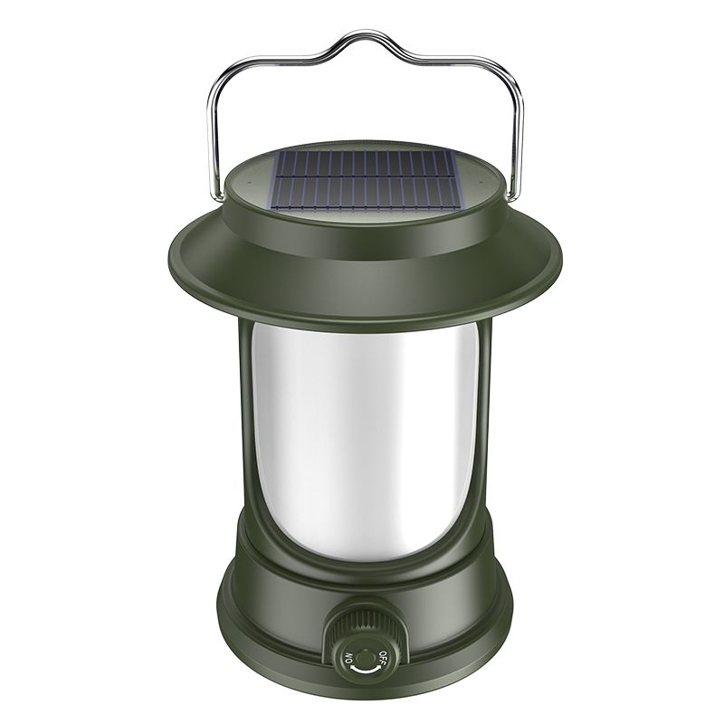 Solar Portable Handheld Vintage Camping Lantern USB Rechargeable Outdoors Tent Light LED Warm Light Hiking Fishing camping light LY17