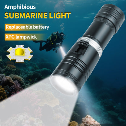 Powerful Spotlight Long Range LED Flashlight Diving Light Lamp Tactical Torch Lantern Torch