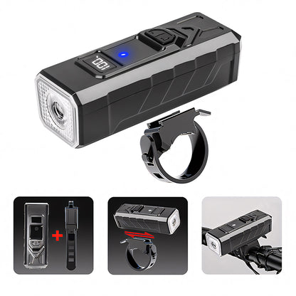 Intelligent light sensing bicycle light riding light TYPE-C charging digital display high brightness road bike sensing night