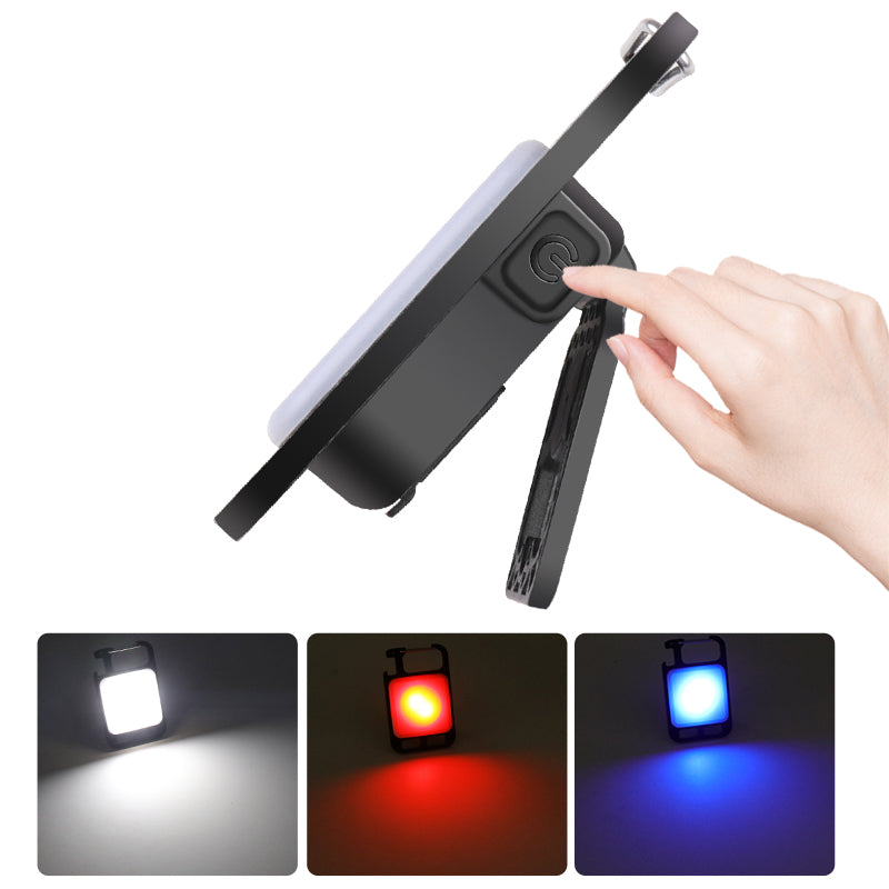 Mini Flashlight Camping Light COB Keychain Work Light Rechargeable Floodlight with Strong Magnet IP44 Waterproof 31001