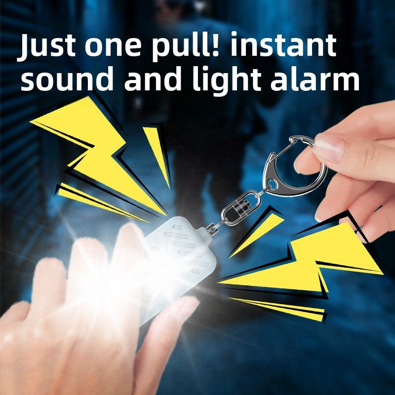 Self-Defense LED Flashlight High Decibel Alarm SOS Positioning Fluorescence Detection Emergency Contact Camping Arc Flashlight HS X116