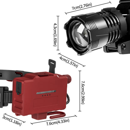 Smart Induction White Light LED Headlight Zoom USB Charging Sensor LED Headlamp Outdoor Multi-Function Head Torch Lantern Lamps