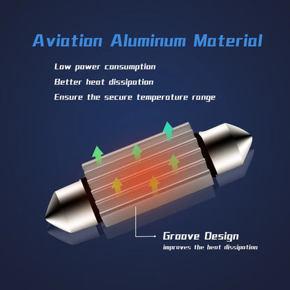 C5W C10W LED Bulbs Canbus Festoon-31MM 36MM 39MM 41MM CSP 1860 NO ERROR Car Interior Dome Light Reading Light 12V/24V