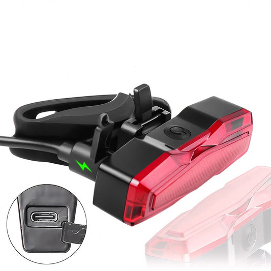 Bike Rear Tail Light USB Rechargeable Red LED Bright Taillights Fit On Any cycling Helmet Easy-To-Install For bikes Safety parts