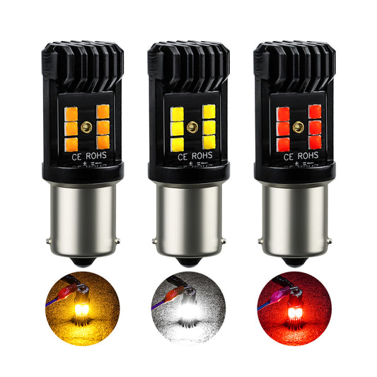 Car LED 1156/1157 Signal Lights Headlight Bulbs Turn Lamp Running Light Bright 3030 21smd PY21W Anti Flicker Brake Lamp
