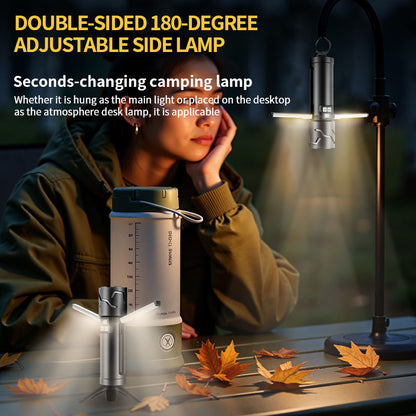 High Bright 30W 1200M Zoom LED Flashlight 5500mAh USB Power Bank High Lumen IP54 Waterproof Aluminum Alloy 8 Modes Adjustable Beam F450