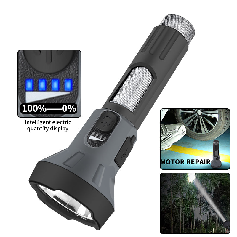 LED Rechargeable Flashlights High Lumens,4 Mode high Brgiht Flashlight Waterproof Flashlights for Emergencies,Camping,outdoor