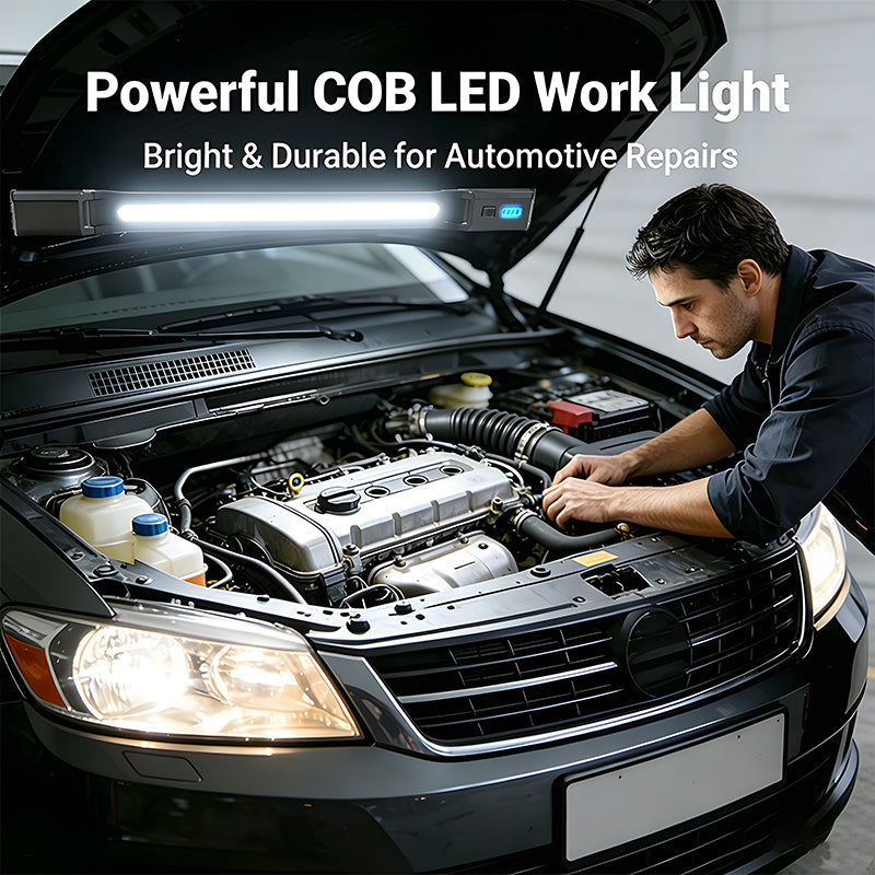COB 1600LM Magnetic Portable Waterproof Shoulder Light Rechargeable Multi-functional Underhood Working Light Car Repair Workshop MF-w11
