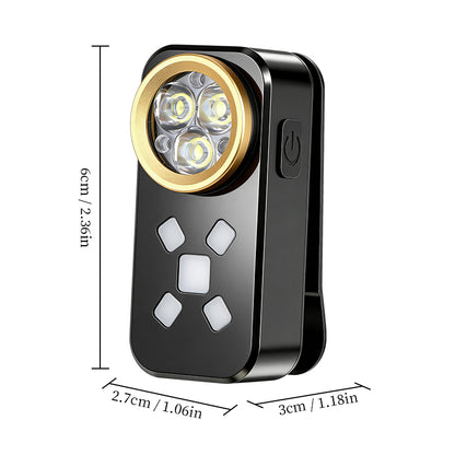 Multiple Adjustment Portable Clip-On Compact Long-Lasting Camping LED Magnet Keychain Flashlight IPX4 Waterproof Adjustable Beam H30