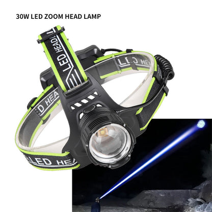 Ultra Bright LED Headlamps High Power Headlights USB Rechargeable Head Torch Outdoor Fishing Hunting Camping Lantern