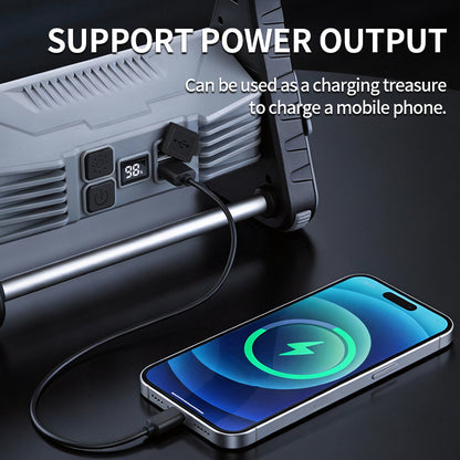 Multifunctional Warm White LED Flashlight 4000LM 4-in-1 COB Work Light Rechargeable with Power Bank Dimmable Portable Workshop SQ-G23