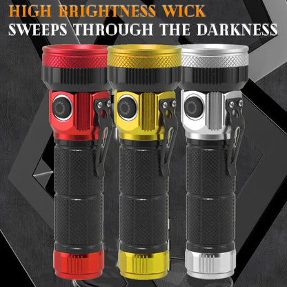 Colorful New Design Multi-Bulb Large Light Cup High Lumen Magnet Torch Portable Waterproof Tactical Flashlight Long Range Flash