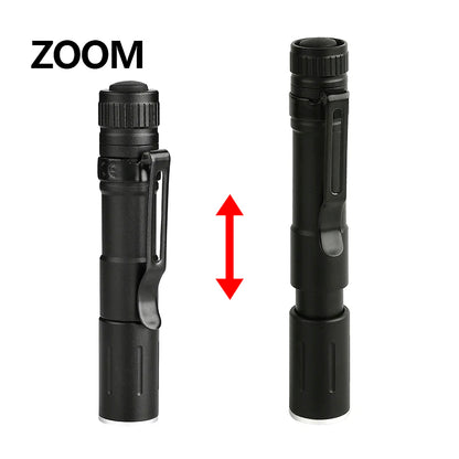 Mini LED Flashlight ZOOM 7W XPE 100LM Waterproof Torch LED Zoomable Lanterna AAA Battery Led for Camping Emergency LED Bulbs