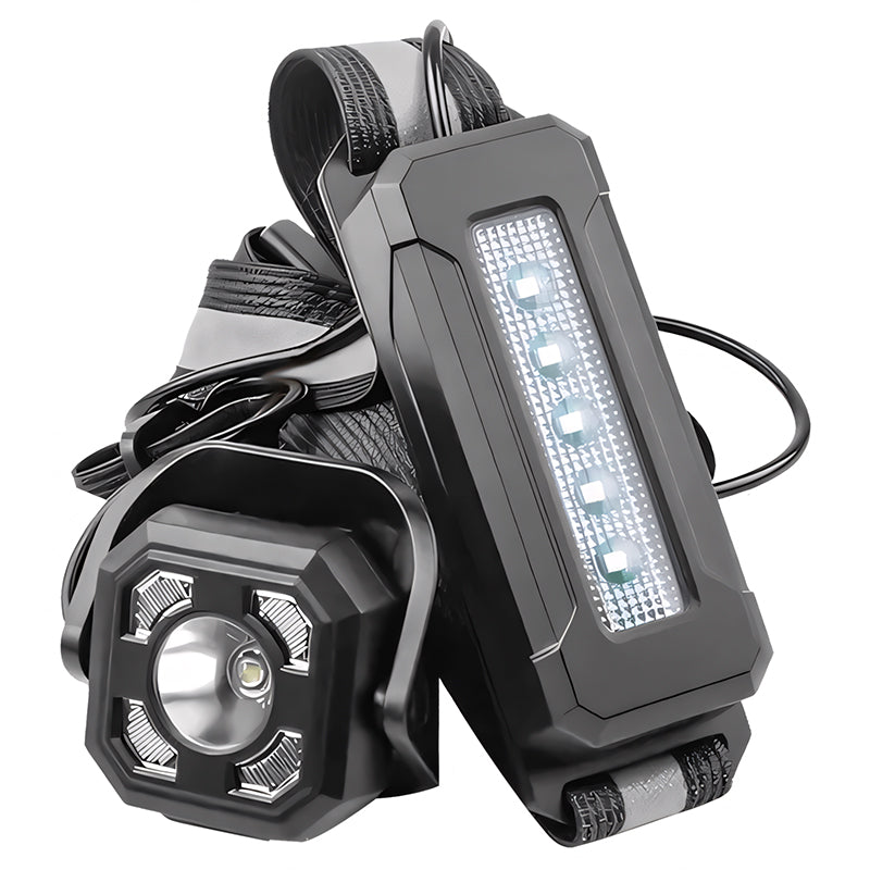 500 Lumens 45° Adjustable Running Light 2600 Mah Running Lights for Runners with Reflective Straps Safety LED Chest Light