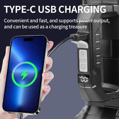 LED Hand Light USB/Solar Rechargeable Auto Repair Torches Emergency Repair Kits for Car, Home, Outdoor Camping