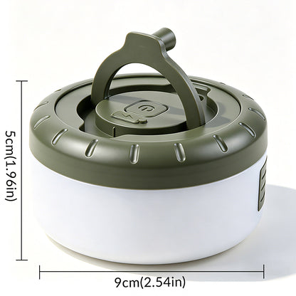 Camping Lantern with 8M Colorful LED String Lights 1800mAh Rechargeable Tent Light RGB Hanging Lantern for Camping Party HT-300
