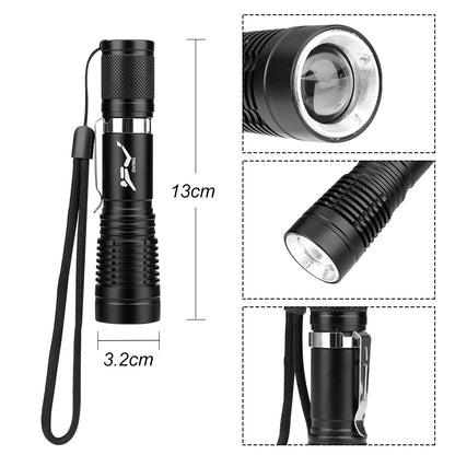 LED Diving Flashlight Super Bright Torch Camping Light Emergency Lamp 3 Modes Working Light Underwater Lantern Repair Flashlight