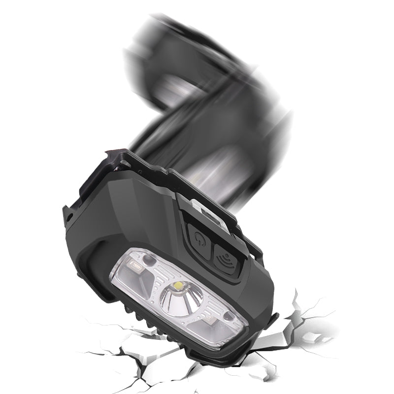 White Red XPG+LED Headlamp Motion Sensor USB Rechargeable Fishing Camping Outdoor Lantern Bicycle Light Headlights 618