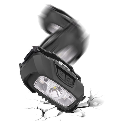 White Red XPG+LED Headlamp Motion Sensor USB Rechargeable Fishing Camping Outdoor Lantern Bicycle Light Headlights 618