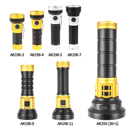 Colorful New Design Multi-Bulb Large Light Cup High Lumen Magnet Torch Portable Waterproof Tactical Flashlight Long Range Flash