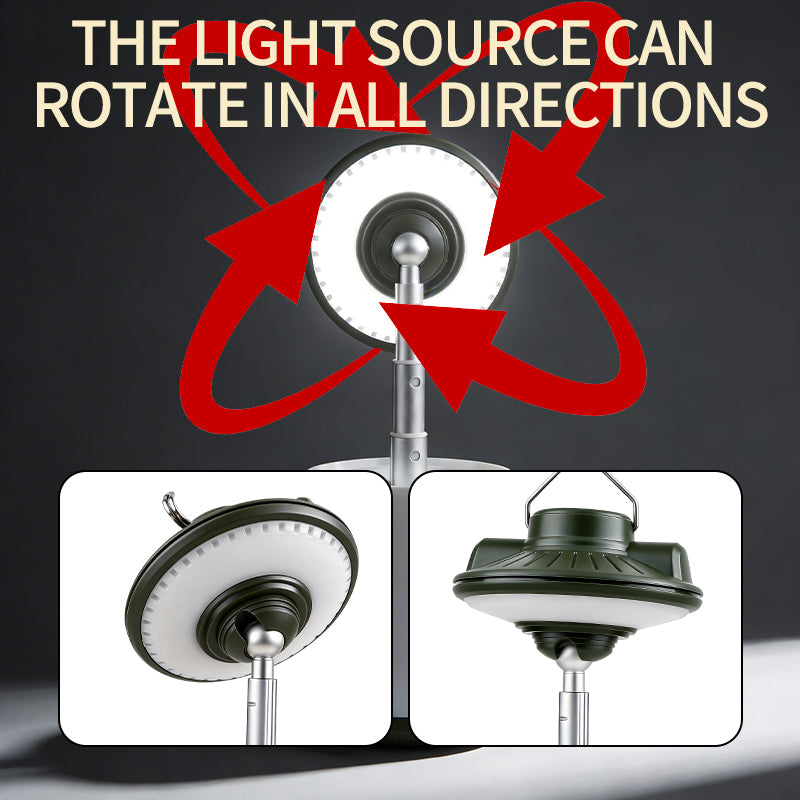 Multifunctional Outdoor Camping Lantern 36 LED RGB 3-in-1 Color Light Telescopic USB C Rechargeable PC Material Camping Light SQ-G26