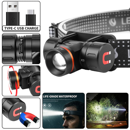 Diving Headlamp Underwater Head Flashlight Light IPX8 Waterproof Scuba Dive Light Diving Headlight