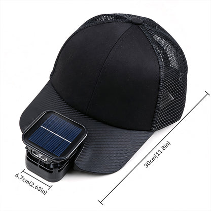 Solar Energy Charge Fan Cap LED Light Hand Wave Sensor IPX4 Waterproof Camping Portable Adjustable Beam Rechargeable Outdoor M5569
