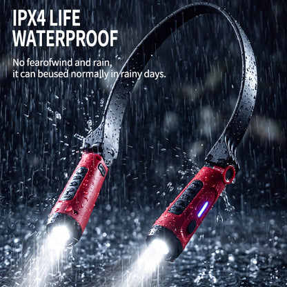 LED Neck Light USB Rechargeable Headlamp Double-press Switch 90° Adjustment for Night Running Camping Work Lamp G904