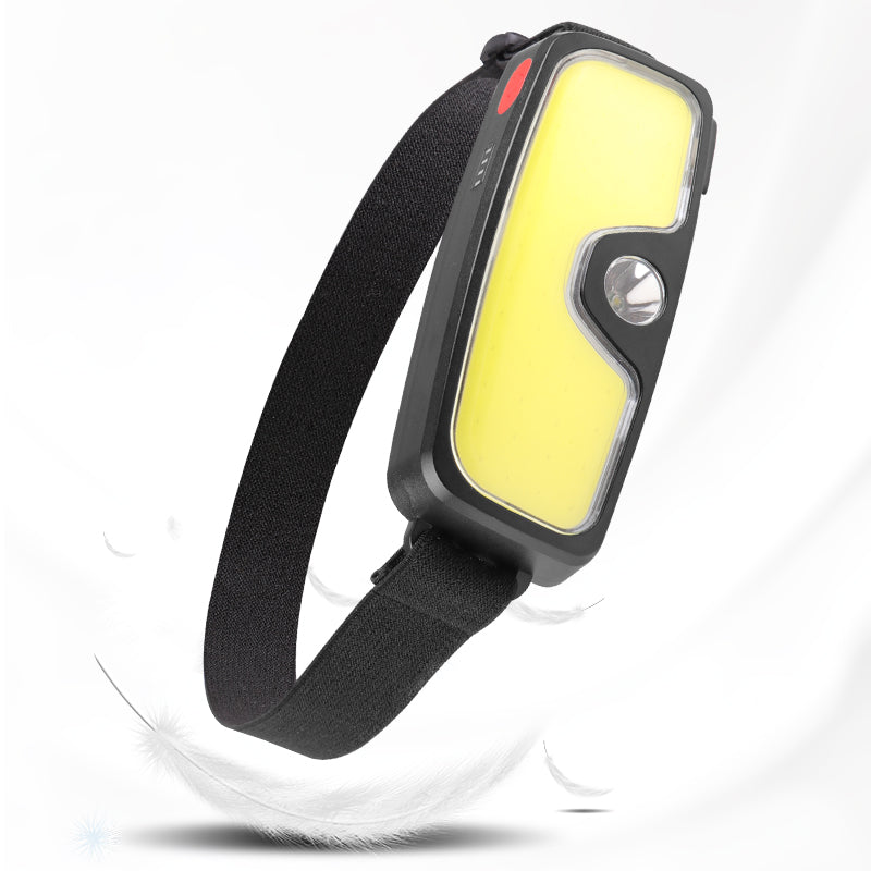 Floodlight LED Headlamp Flashlight Built-in USB Rechargeable Battery Head Lamp Hiking Camping Lamp