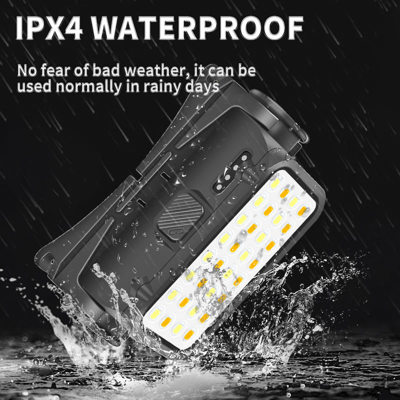 400lm Multifunctional 16 Yellow+white LED Headlamp USB TYPE-C Outdoor Flashlight Work Lamp Night Riding Headlight K351