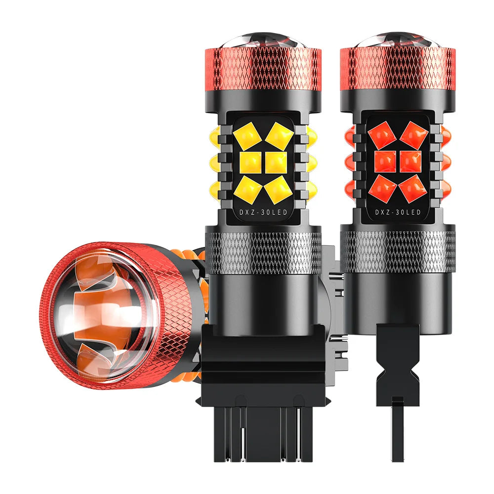 New Style 1156 P21W BA15S Car LED Bulb P21/5W Turn Signal 1156 3030 T20 W16W T25 7443 W21W 7440 White Yellow Red