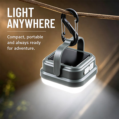 Outdoor Portable Multi-function LED Camping Lamp USB Type-c Rechargeable Hung High Power Solar Camping Lantern KT-790A
